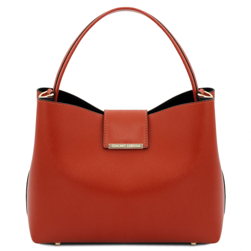 Tuscany Leather Schultertasche Clio brandy
